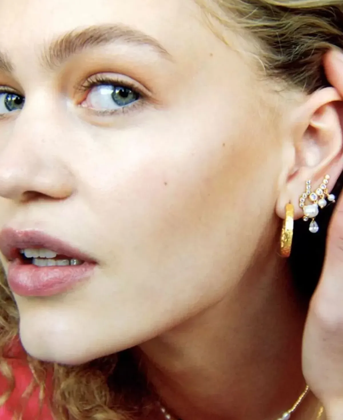 Danefæ Schmuck>Hultquist Cph River Pearl Oreringe Guldbelagt