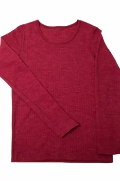 Danefæ Hemden Und Shirts>Joha Wool Blouse Ls Fuchsia Melange