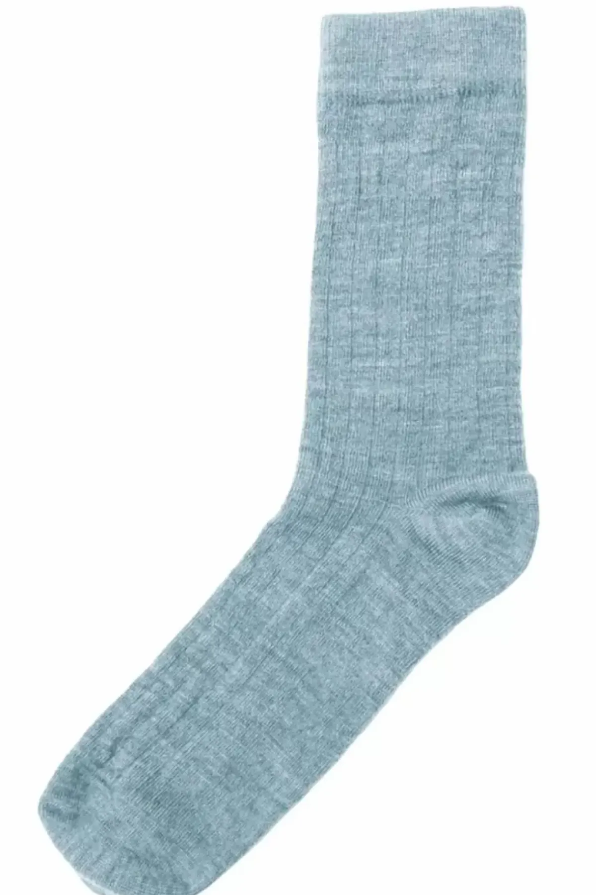 Danefæ Socken Und Strümpfe>Joha Wool Socks Thin Rib Blue
