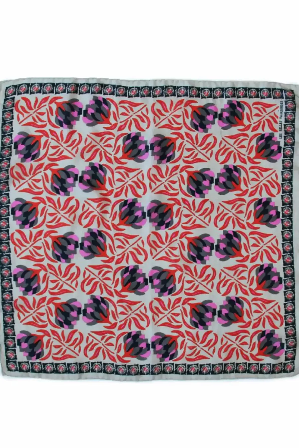 Danefæ Schals>Les Belles Vagabondes Mini Silk Scarf Bergamot Orange