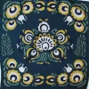 Danefæ Schals>Les Belles Vagabondes Mini Silk Scarf Zora Navy