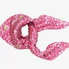 Danefæ Schals>Les Belles Vagabondes Mini Silk Scarf Pink Lobelia