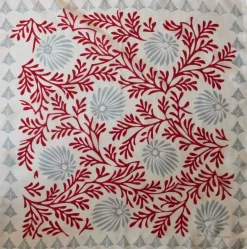 Danefæ Schals>Les Belles Vagabondes Mini Silk Scarf Azalee Red