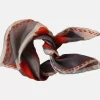Danefæ Schals>Les Belles Vagabondes Mini Silk Scarf Biloba Orange