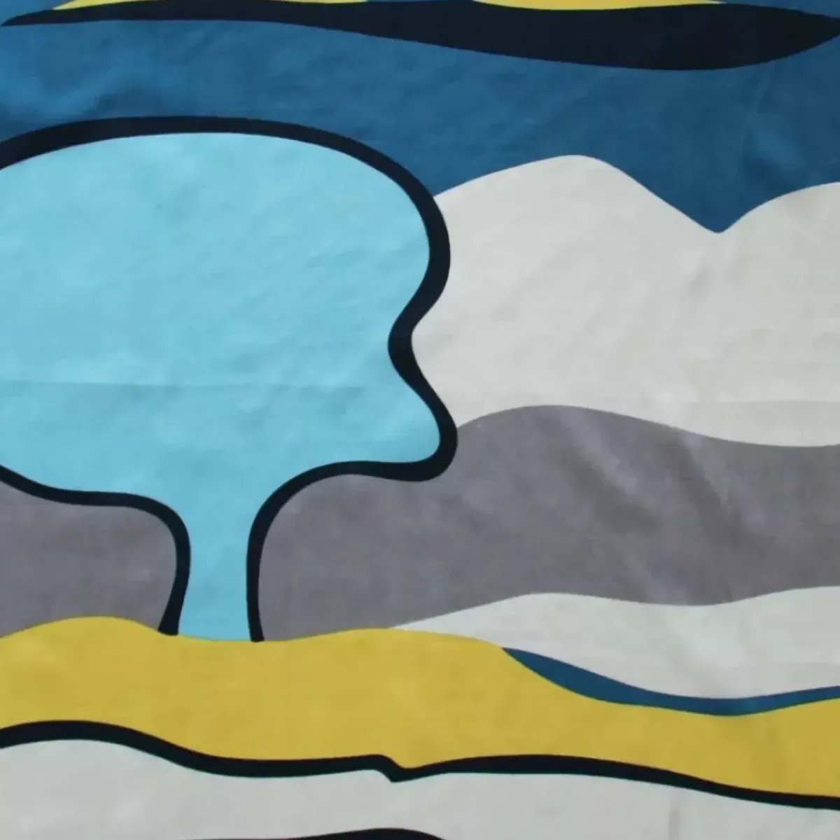 Danefæ Schals>Les Belles Vagabondes Mini Silk Scarf Expression Yellow