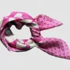 Danefæ Schals>Les Belles Vagabondes Mini Silk Scarf Ficus Fuchsia