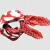 Danefæ Schals>Les Belles Vagabondes Mini Silk Scarf Ficus Orange