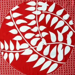 Danefæ Schals>Les Belles Vagabondes Mini Silk Scarf Ficus Orange