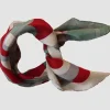 Danefæ Schals>Les Belles Vagabondes Mini Silk Scarf 70'S Bordeaux