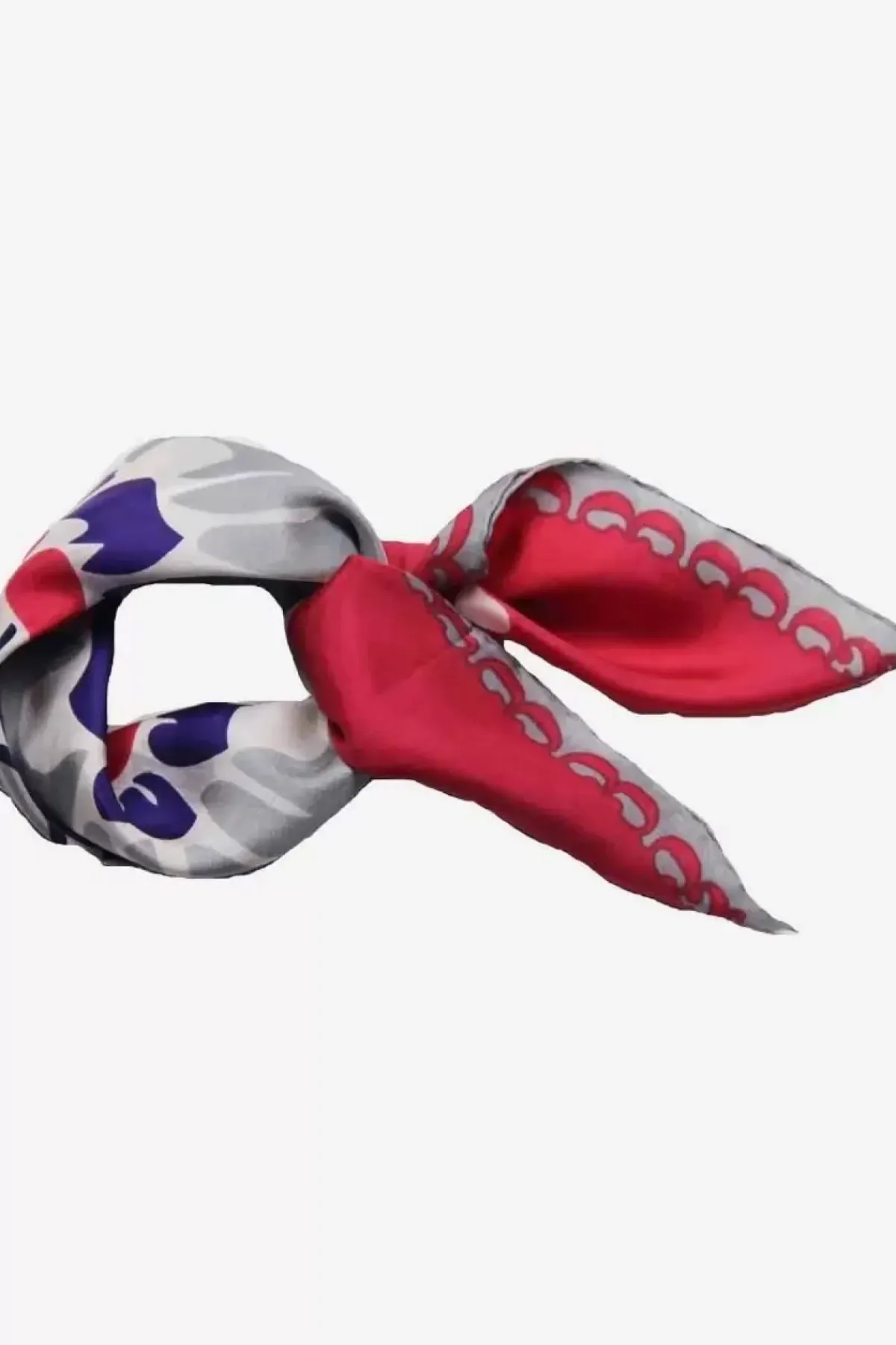 Danefæ Schals>Les Belles Vagabondes Mini Silk Scarf Mogador Pink
