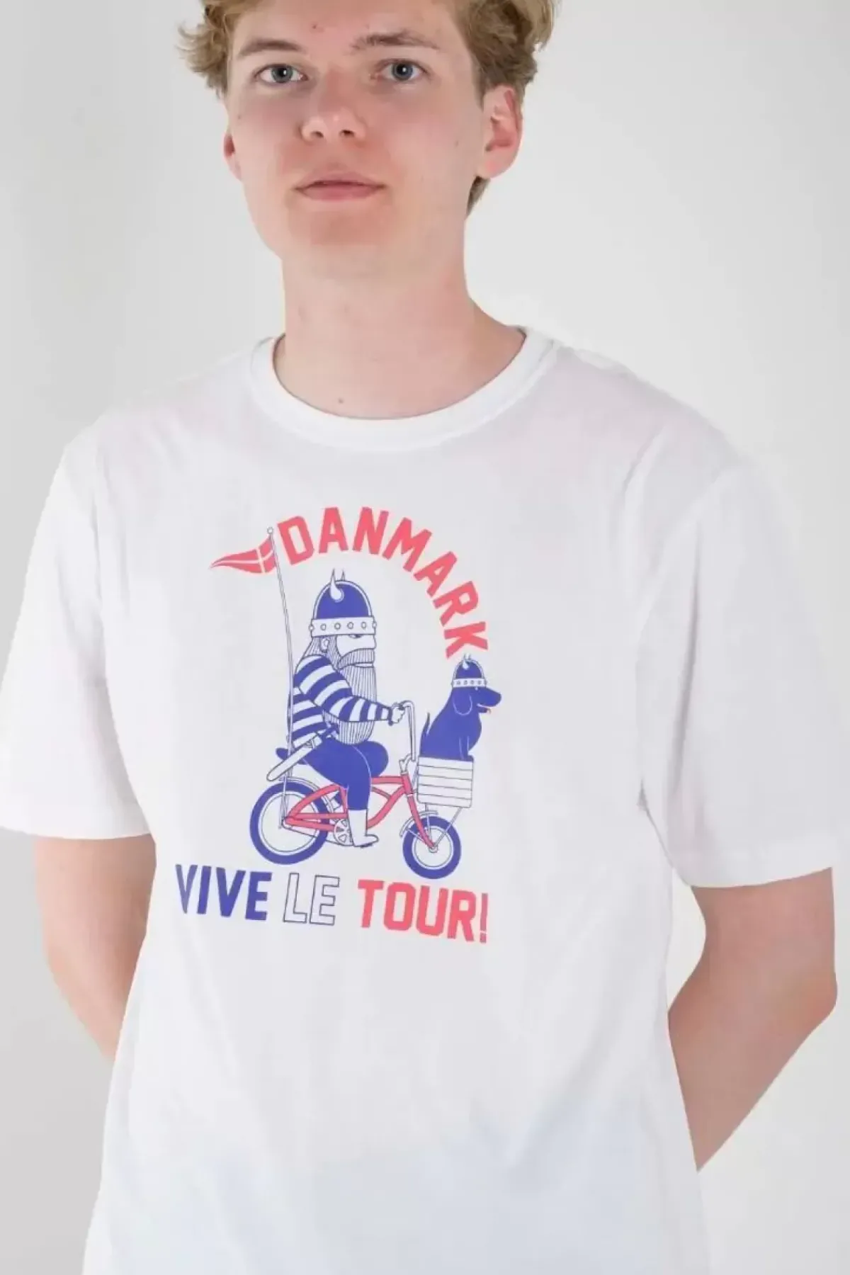 Danefæ T-Shirts>Mande Tee White Viveletour