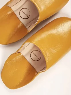 Danefæ Hausschuhe>Marokkanske Babouche Tofler Mustard