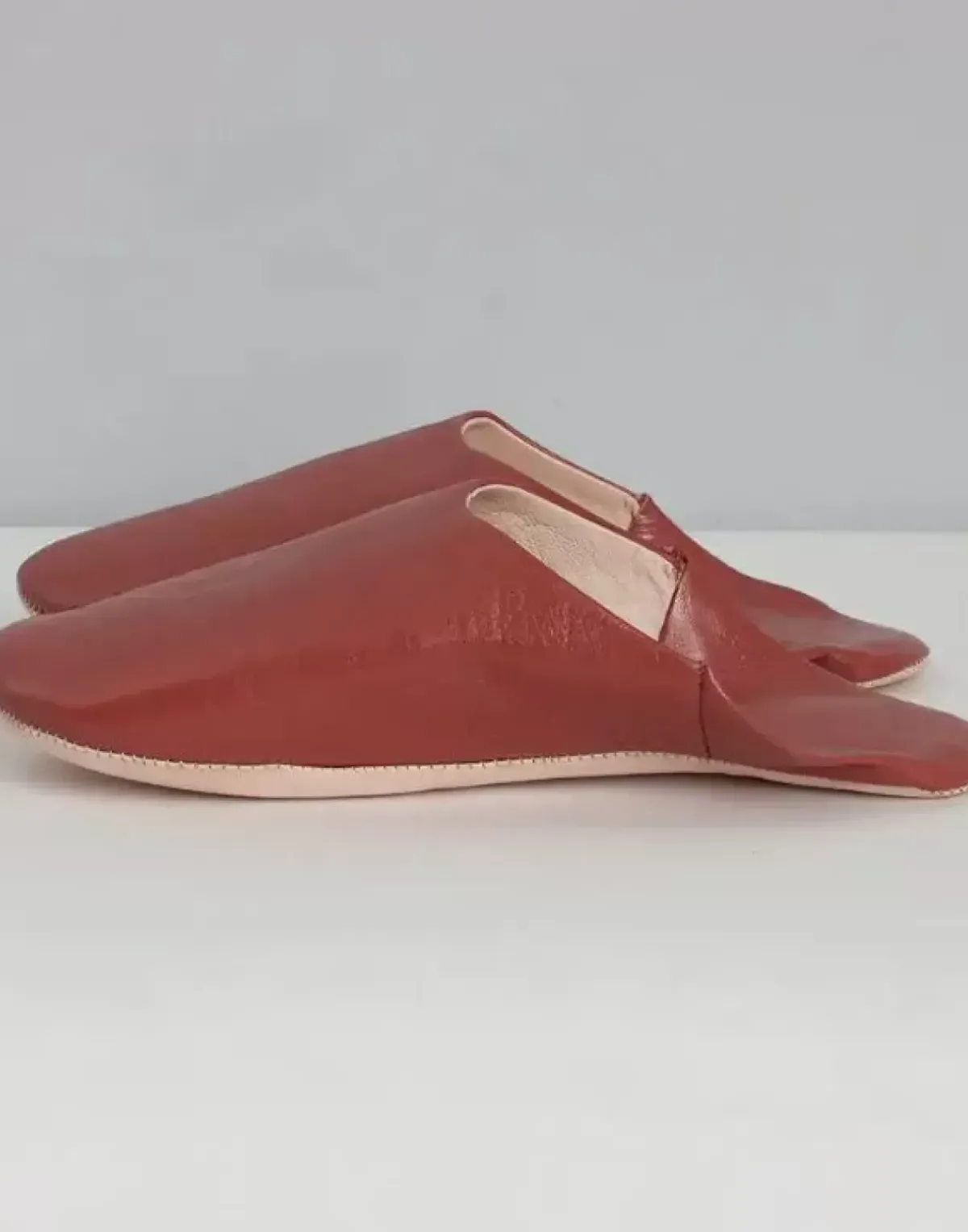 Danefæ Hausschuhe>Marokkanske Babouche Tofler Terracotta