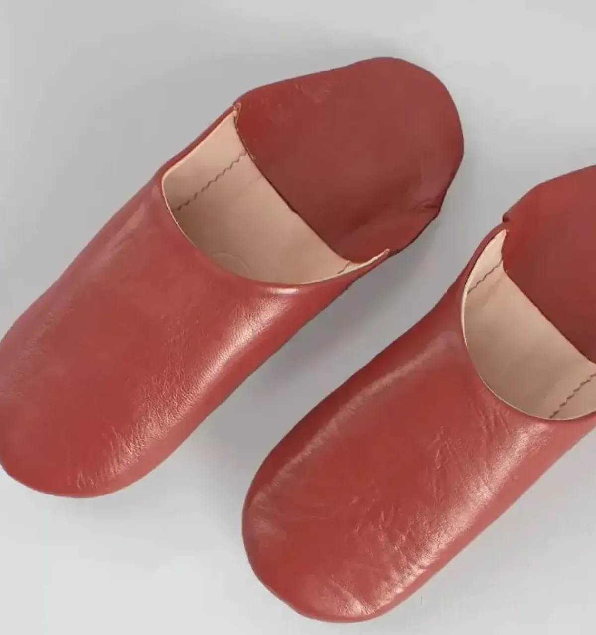 Danefæ Hausschuhe>Marokkanske Babouche Tofler Terracotta