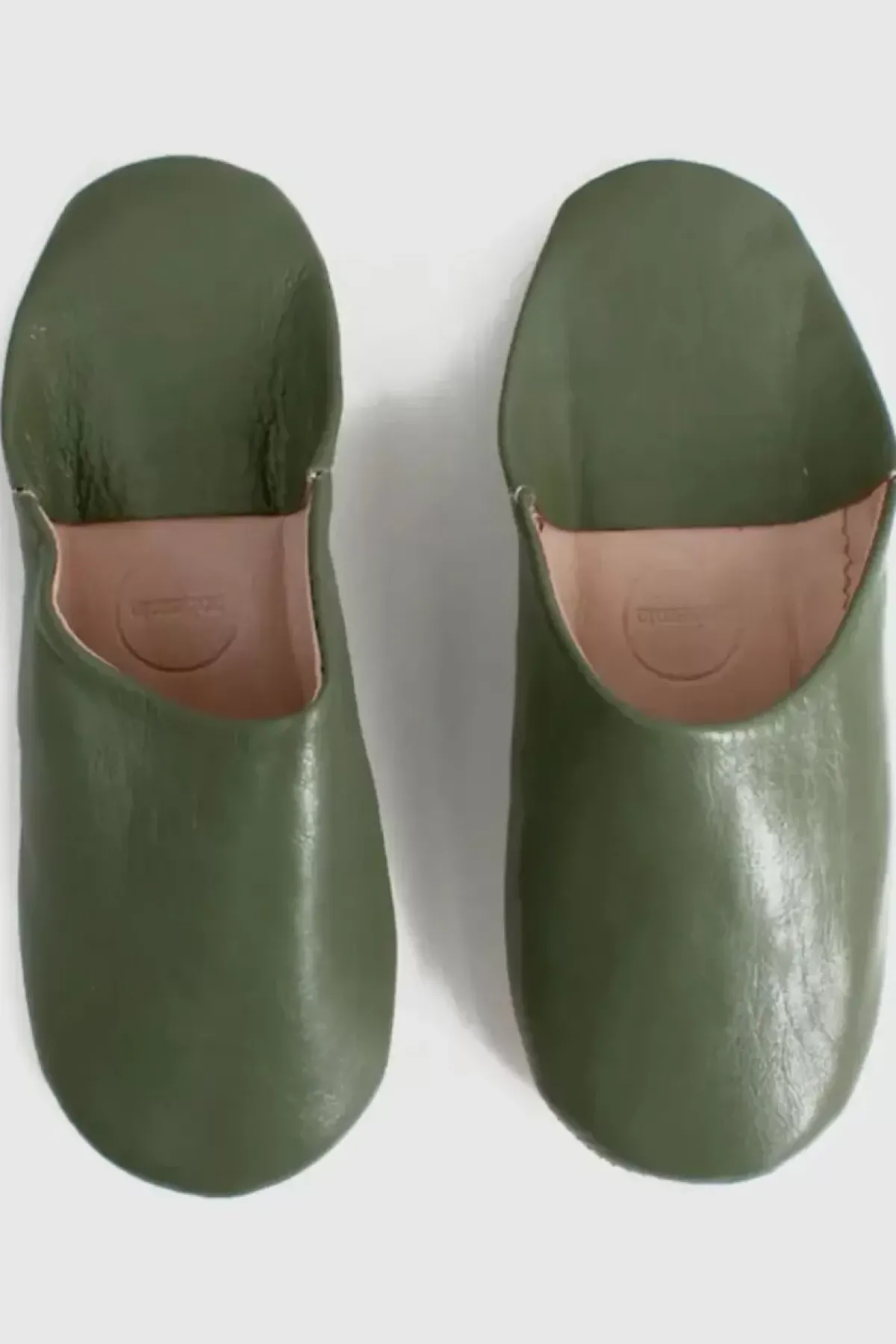 Danefæ Hausschuhe>Marokkanske Babouche Tofler Olive