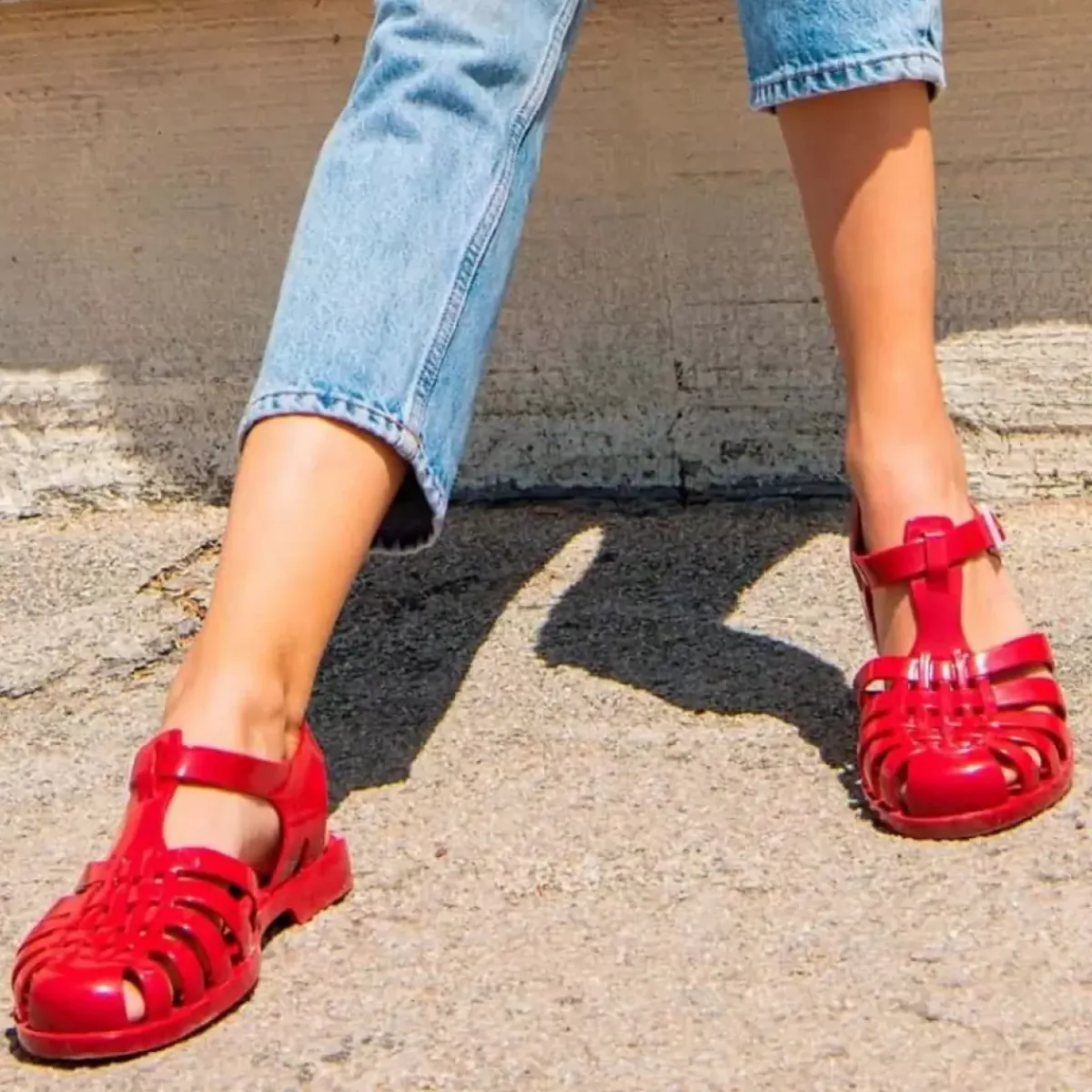 Danefæ Winter-Bademäntel>Meduse Sandals Sun Adult Red/Carmin