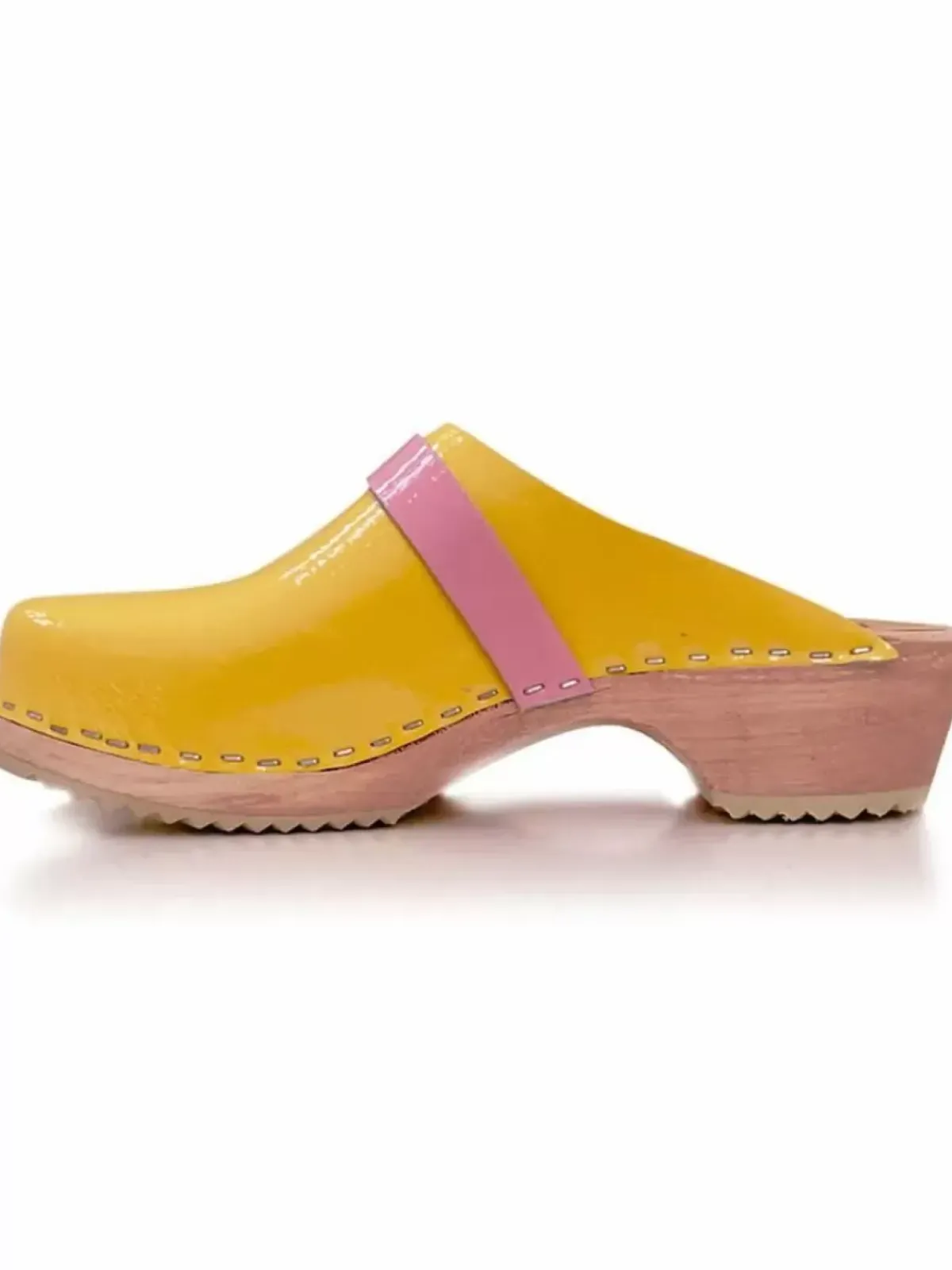 Danefæ Holzschuhe>Mine Traesko Yellow/Pink