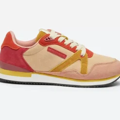 Danefæ Sneakers>M.Moustache Andre Running Sneakers Suede Rose Nude Jaune
