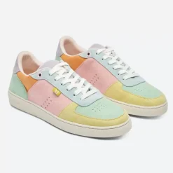 Danefæ Sneakers>M.Moustache Marie Low Sneakers Suede Citron Vert Deau Ciel