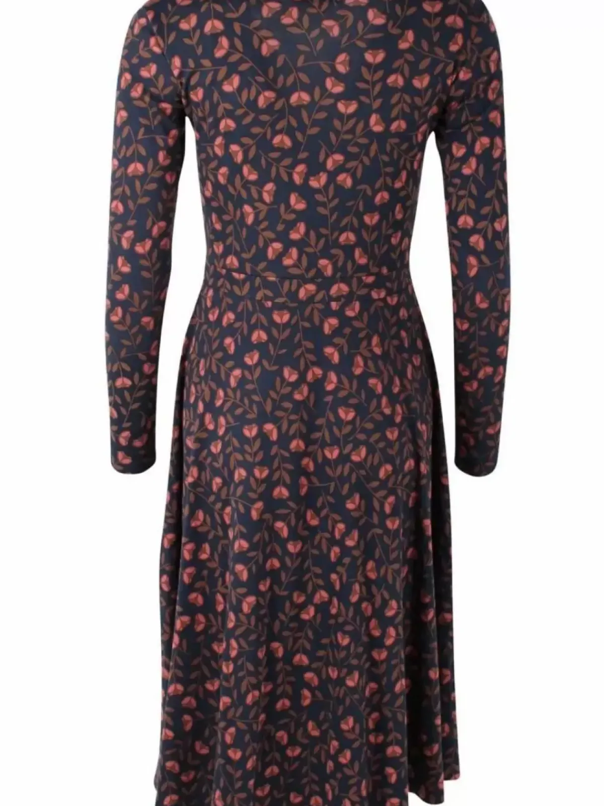 Danefæ Kleider>Organic - Danandreasen Dress Dk Navy/Redwine Fleurie