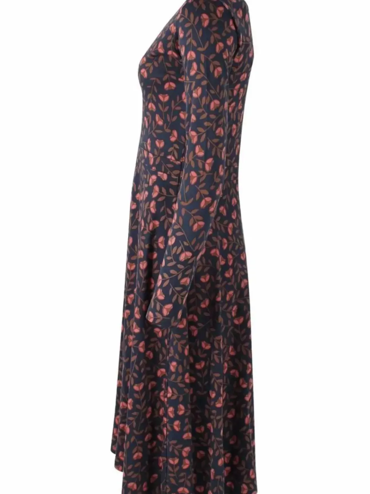 Danefæ Kleider>Organic - Danandreasen Dress Dk Navy/Redwine Fleurie