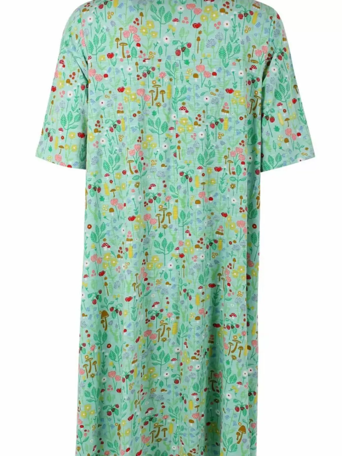 Danefæ Kleider>Organic - Dananemone Viscose Slub Dress Foam Botanical