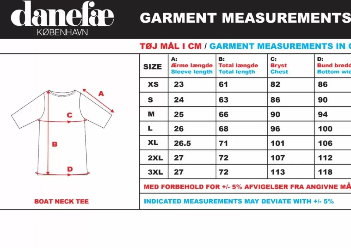 Danefæ T-Shirts>Organic - Daneboatneck Tee Nissegaard