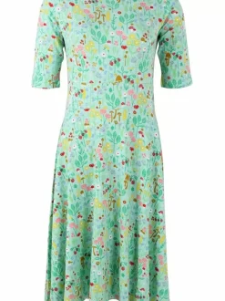 Danefæ Kleider>Organic - Danecharlotte Viscose Dress Foam Botanical