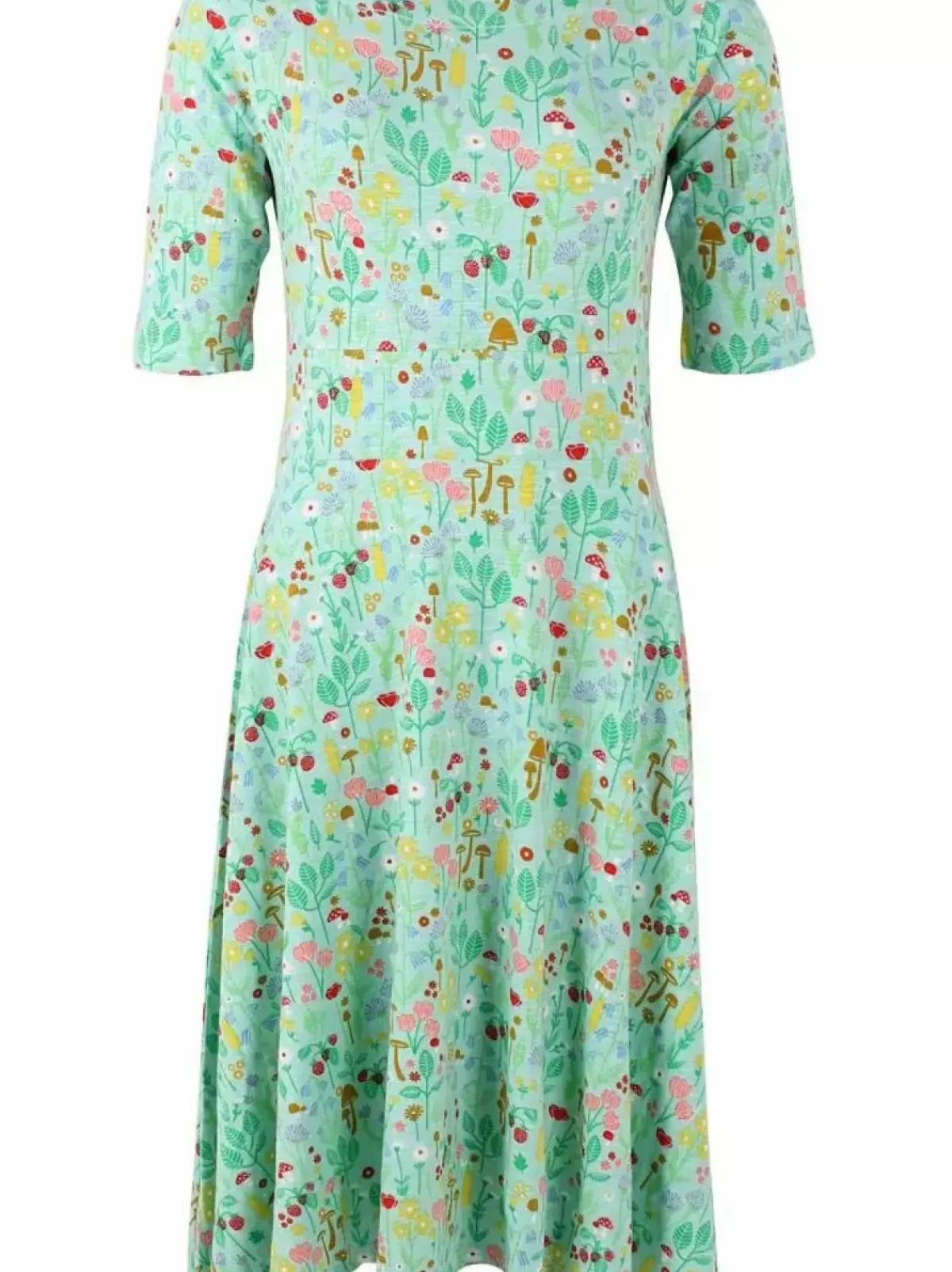 Danefæ Kleider>Organic - Danecharlotte Viscose Dress Foam Botanical