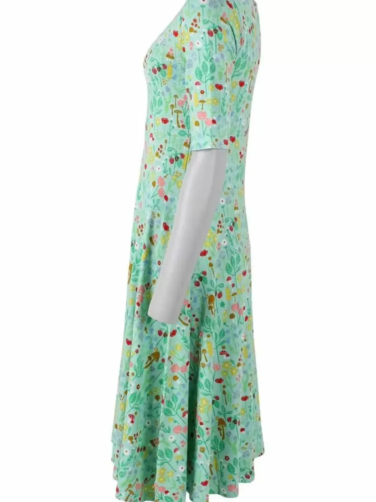 Danefæ Kleider>Organic - Danecharlotte Viscose Dress Foam Botanical