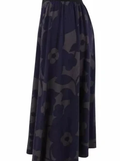 Danefæ Röcke>Organic - Danechichi Skirt Grey Marine Bloom Boom