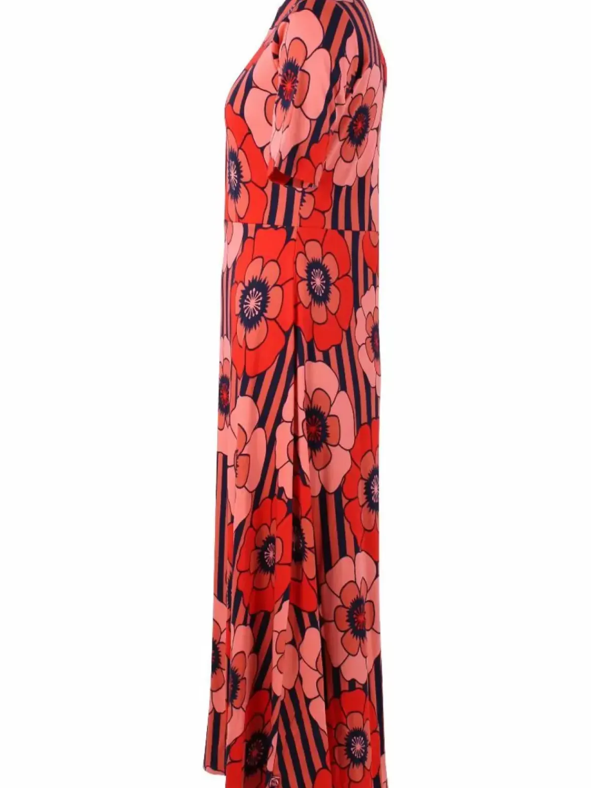 Danefæ Kleider>Organic - Danehettie Interlock Dress Bright Red Power Flower