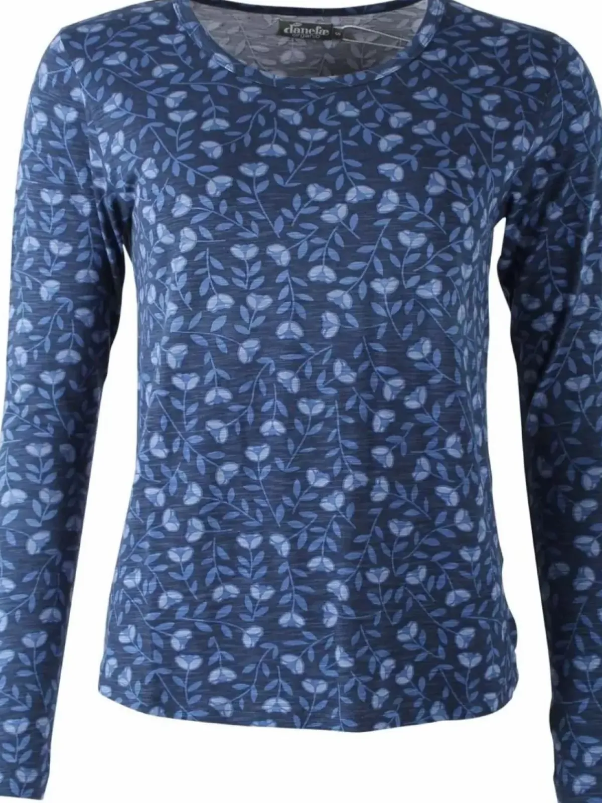 Danefæ Hemden Und Shirts>Organic - Danelotte Tee Marine/Cold Blue Fleurie
