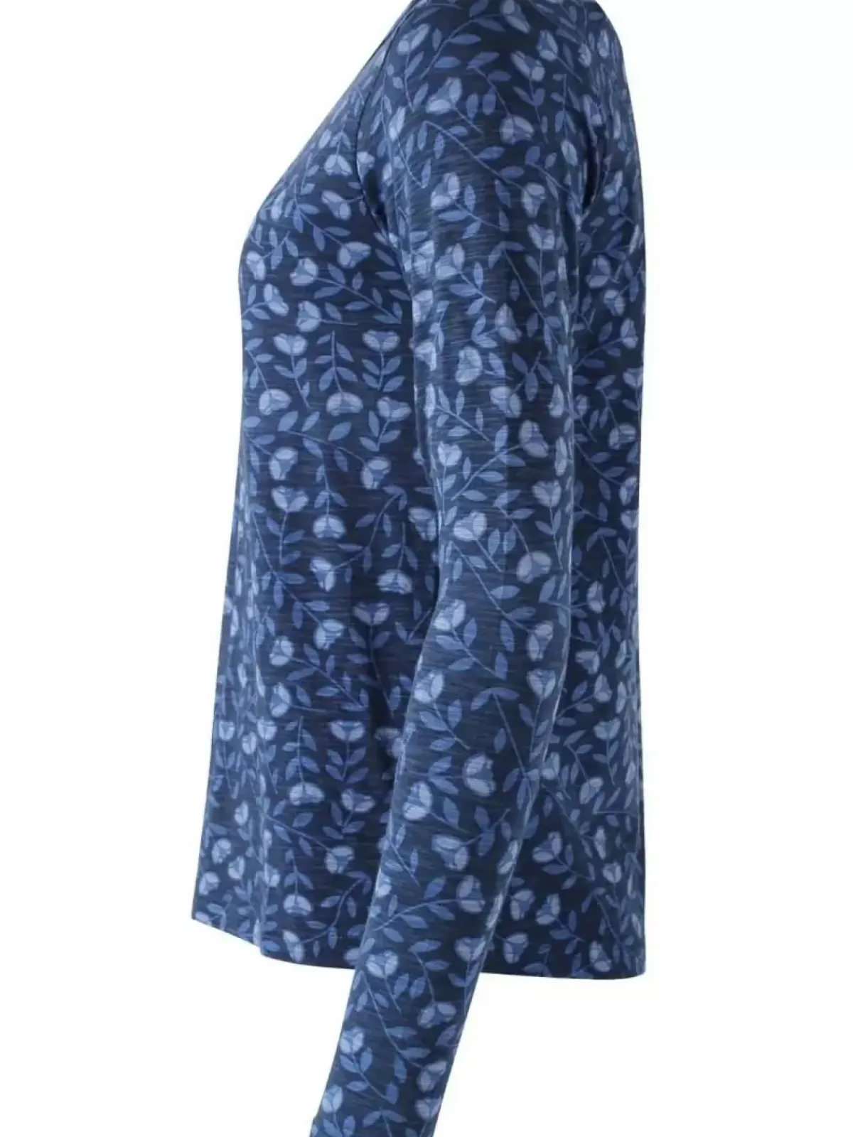 Danefæ Hemden Und Shirts>Organic - Danelotte Tee Marine/Cold Blue Fleurie