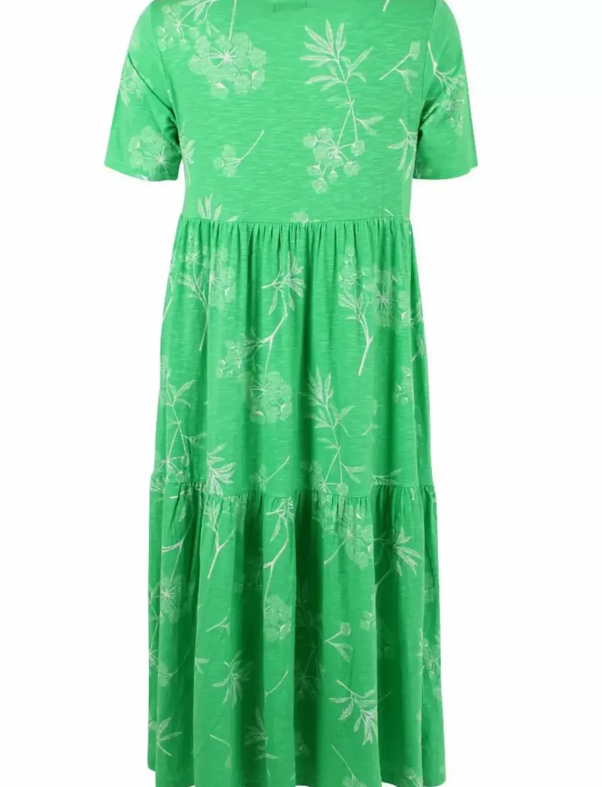 Danefæ Kleider>Organic - Danemarkise Slub Jersey Dress Spring Green Hemlock