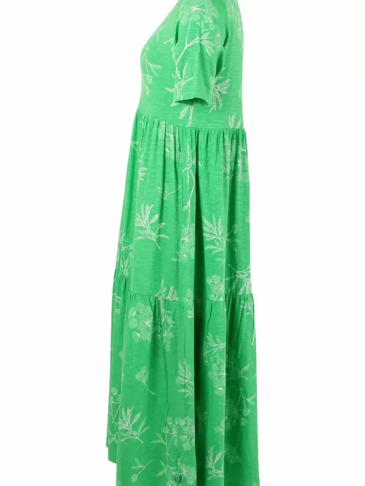 Danefæ Kleider>Organic - Danemarkise Slub Jersey Dress Spring Green Hemlock