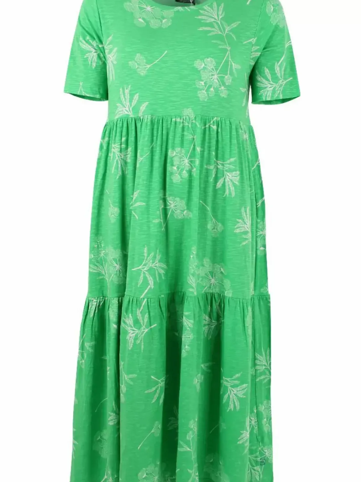 Danefæ Kleider>Organic - Danemarkise Slub Jersey Dress Spring Green Hemlock