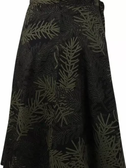 Danefæ Röcke>Organic - Danemikkelsen Skirt Black/Olive Finepine