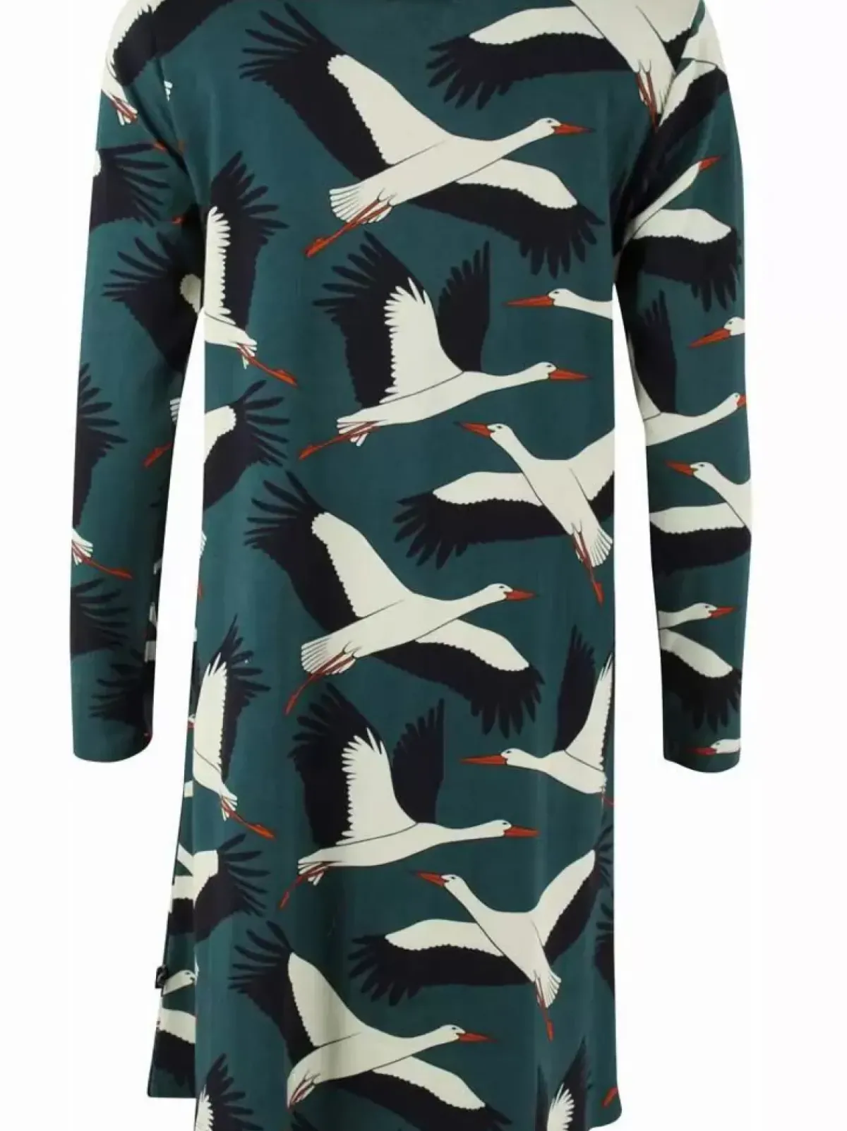 Danefæ Kleider>Organic - Danolivia Interlock Dress Dark Duck Stork