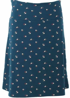 Danefæ Röcke>Organic - Lissen Skirt Stone Blue Miniflower