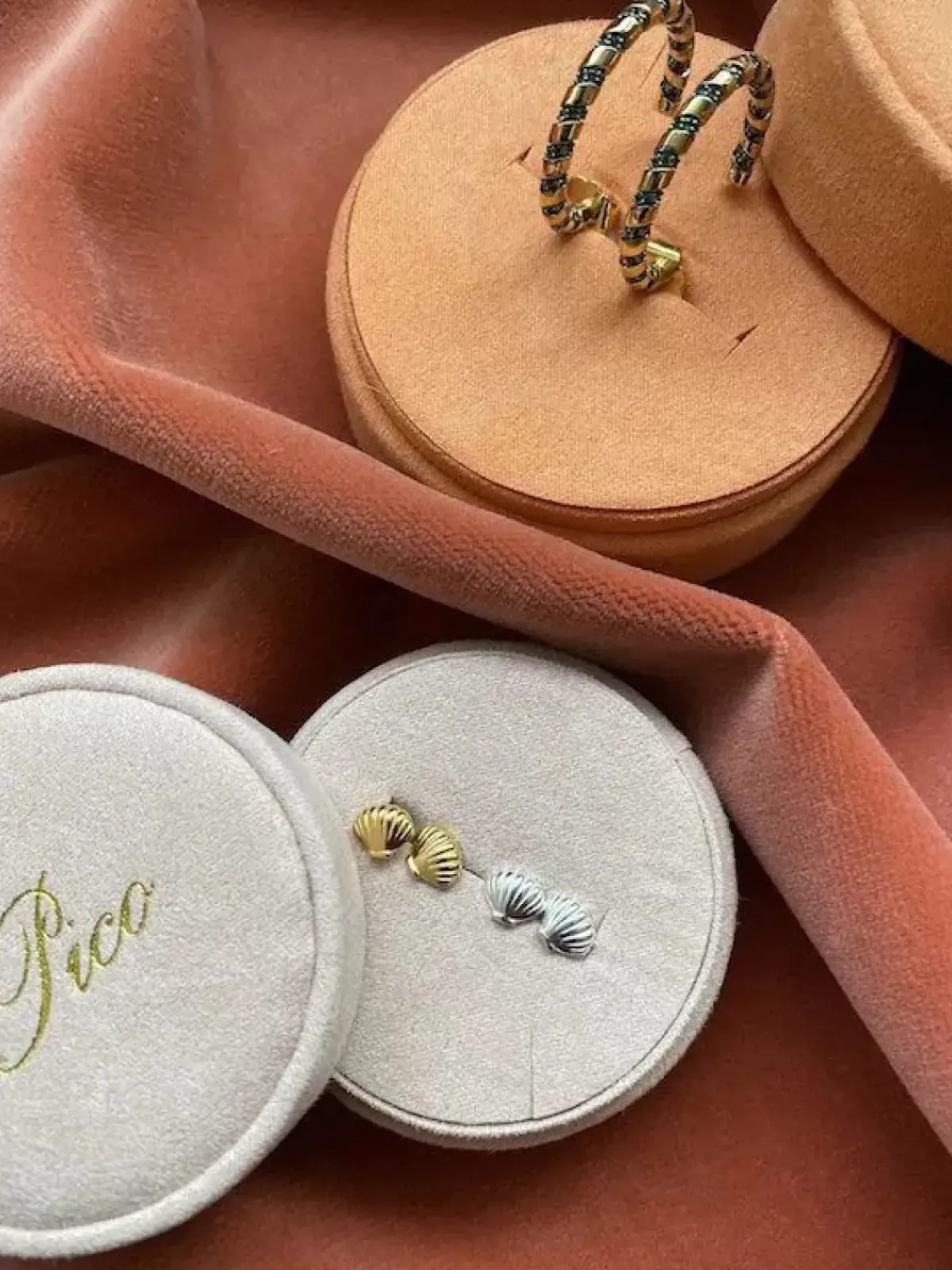 Danefæ Schmuck>Pico Cph Ariel Stud Solvfarvet