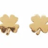 Danefæ Schmuck>Pico Cph Lucky Clover Stud Guldbelagt