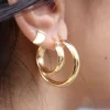 Danefæ Schmuck>Pico Cph Shira Hoops Guldbelagt