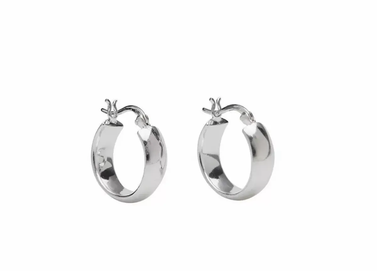 Danefæ Schmuck>Pico Cph Shira Hoops Solvfarvet