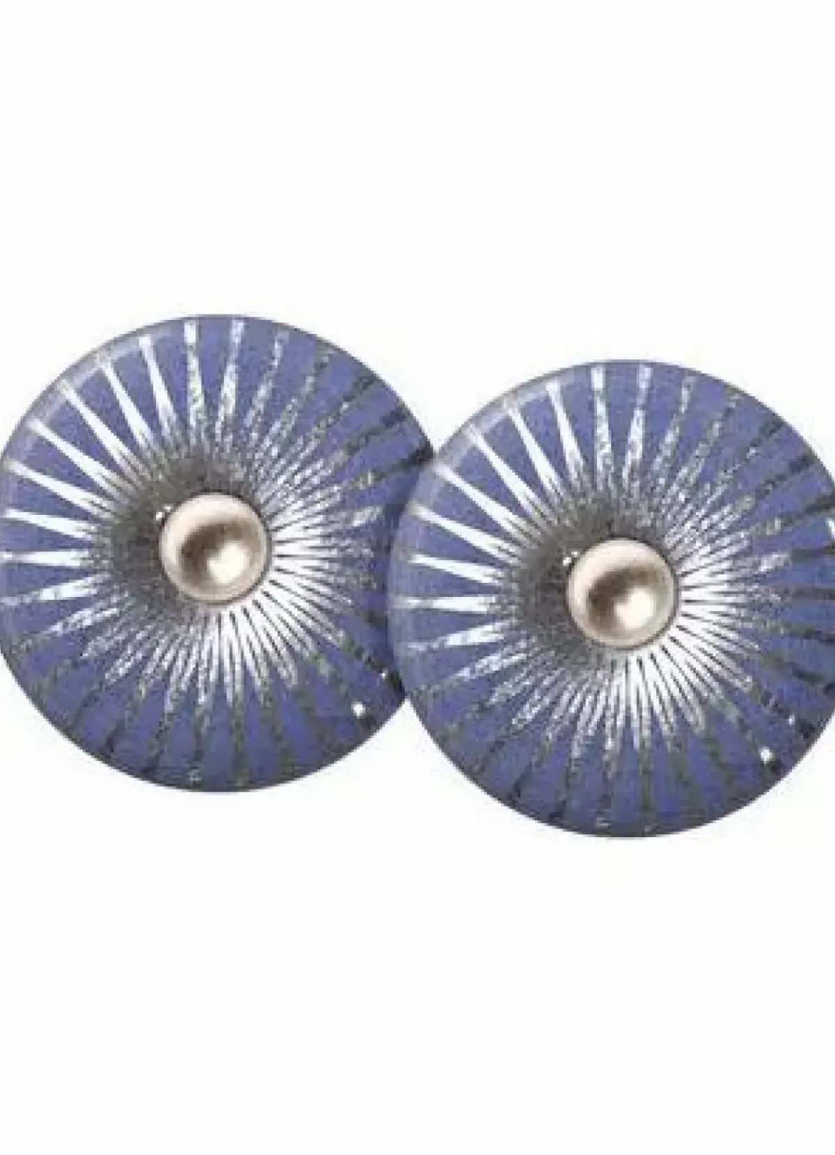 Danefæ Schmuck>Scherning Splash Orestikker Lavender/Solvfarvet