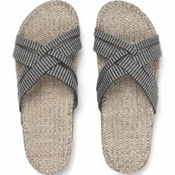 Danefæ Sandalen>Shangies Women Black Stripes