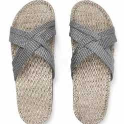 Danefæ Sandalen>Shangies Women Grey Stripes