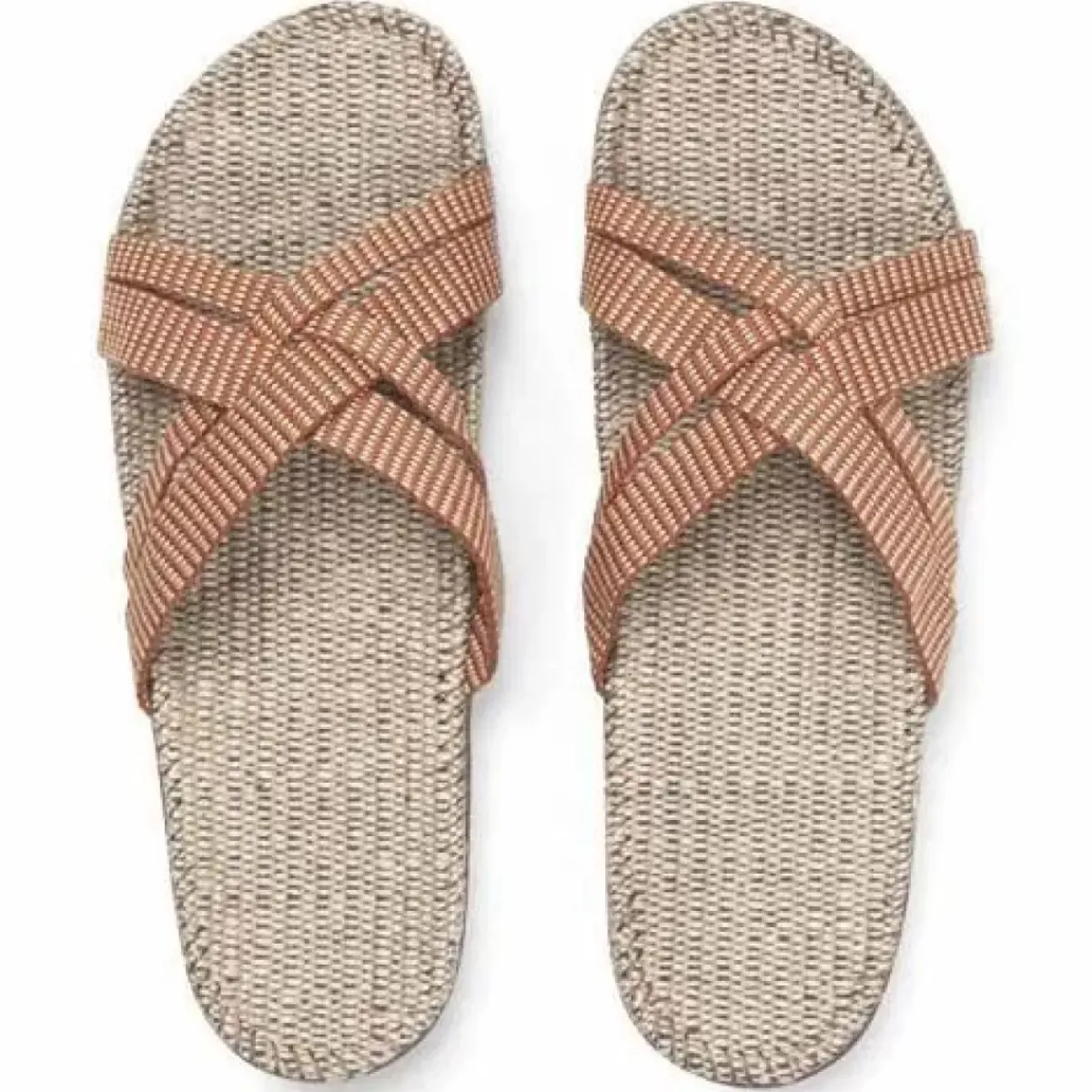 Danefæ Sandalen>Shangies Women Orange Stripes