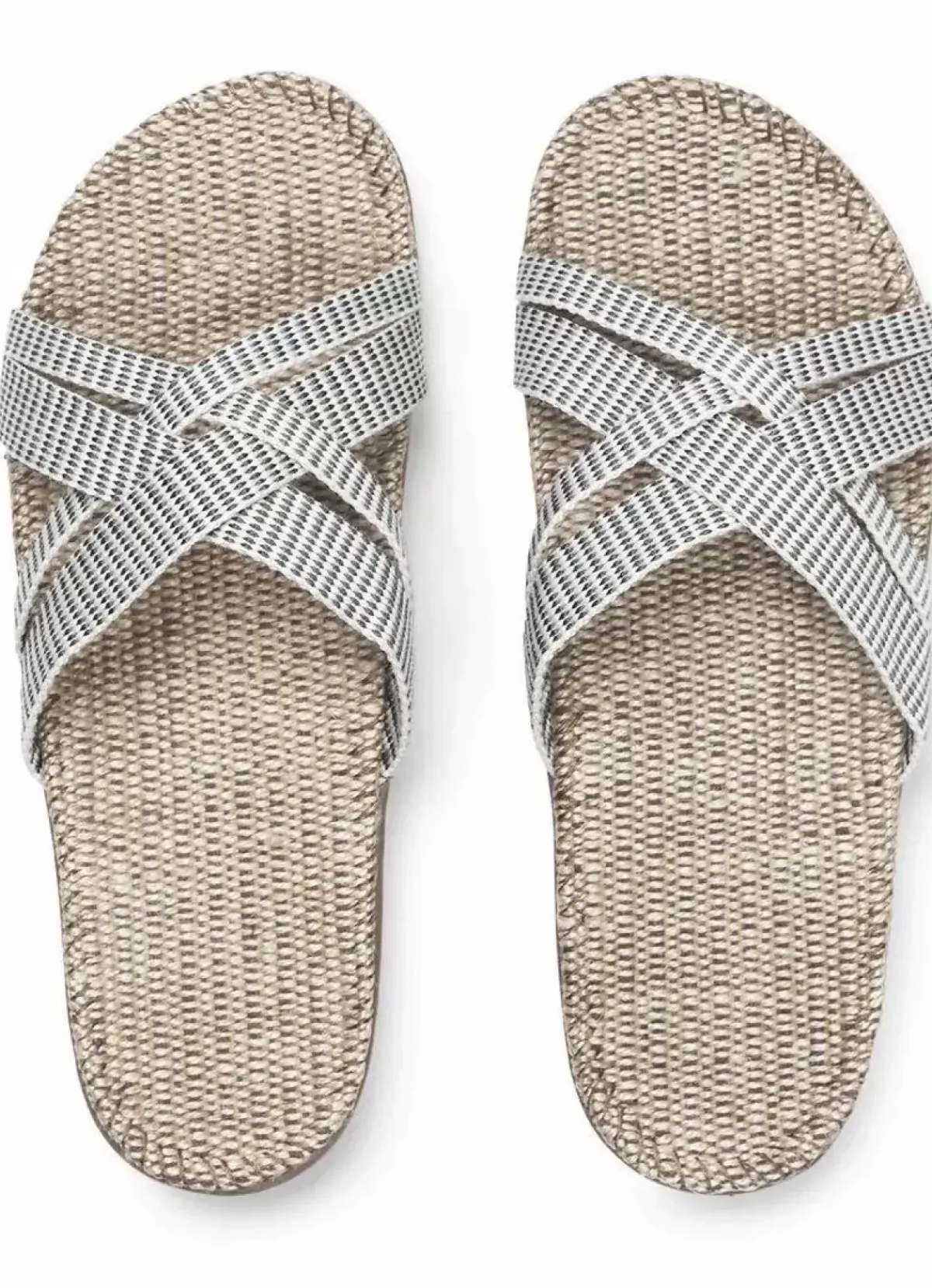 Danefæ Sandalen>Shangies Women White Stripes