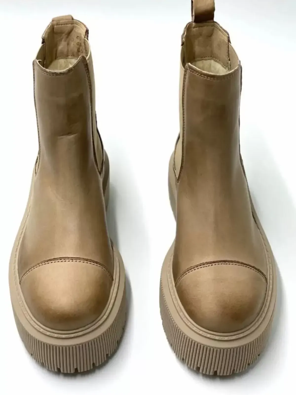 Danefæ Stiefel>Shoedesign Cph Resolute Warm Beige Vintage